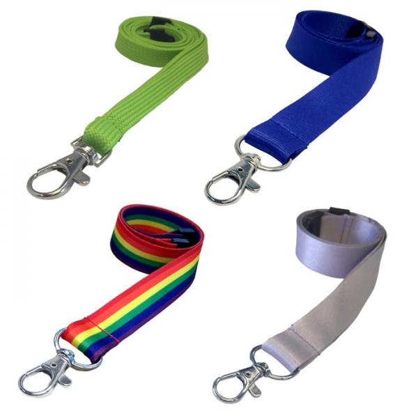 Plain Coloured Lanyards