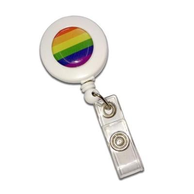 Rainbow Ski Reel / Badge Reel x10