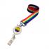 Rainbow Ski Reel / Badge Reel x10