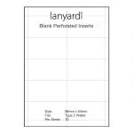 A4 Perforated Badge Inserts