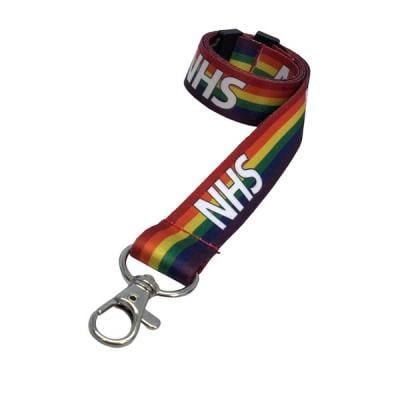 NHS Rainbow Lanyard x10