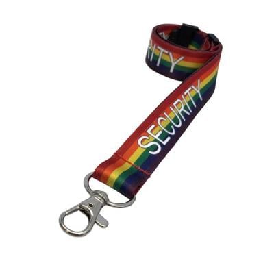 Rainbow Security Lanyard x10