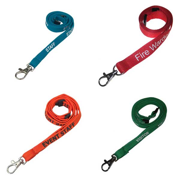 Pre-Printed Text Lanyards: A-Z