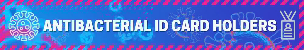 Antimicrobial ID Card Holders Banner