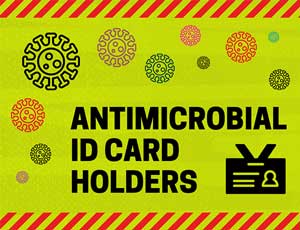 Antimicrobial ID Card Holders Mobile Banner