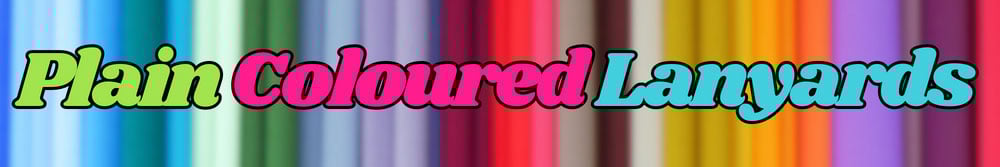 Plain Coloured Lanyards Banner