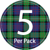 Tartan 5 per Pack Icon