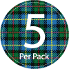 Tartan 5 per Pack Icon