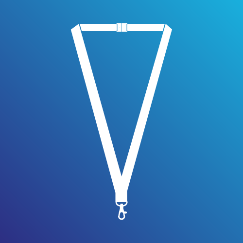 Plain Coloured Lanyards Icon